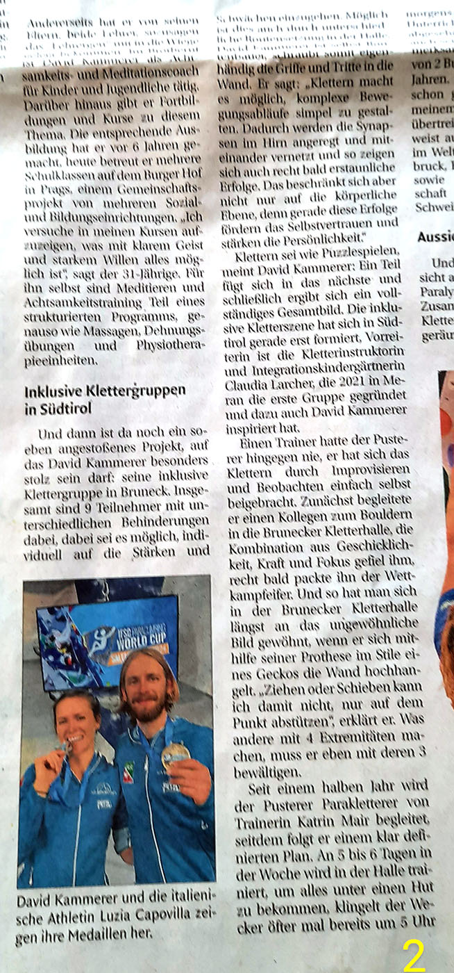 David Kammerer in der Zeitung